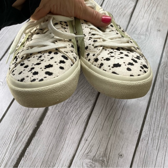 Madewell sidewalk low sneakers white Mint Black Dot Fur tennis shoes size 9.5 - Picture 5 of 10